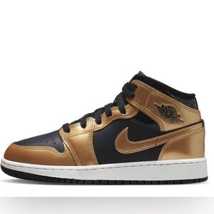 Air Jordan 1 Mid SE 'Metallic Gold Black'
